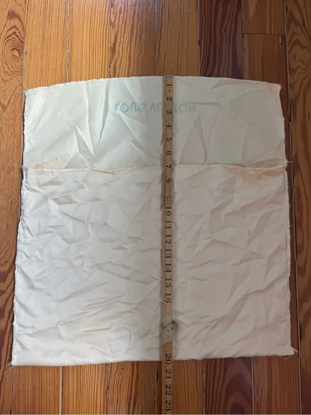 Louis Vuitton Cream and Black Logo Dust Pouch